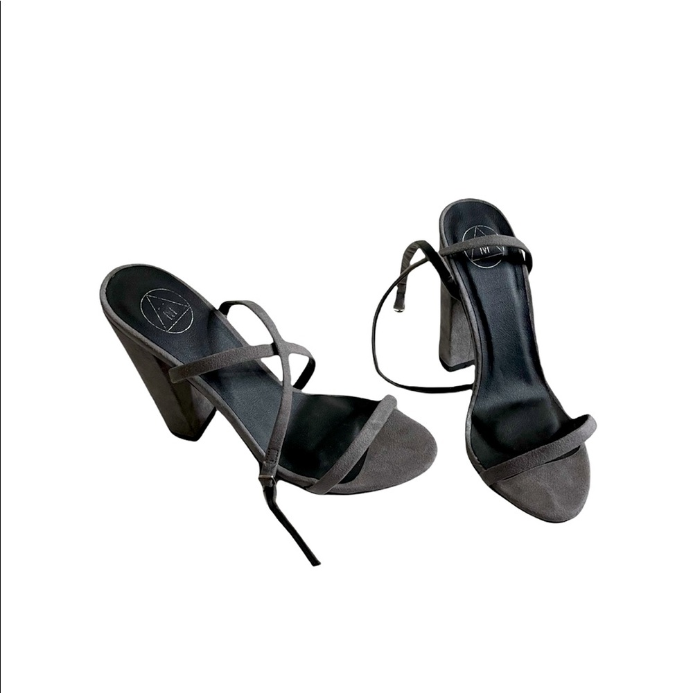 2/$40 Bundle - Missguided Wraparound Block Heels
